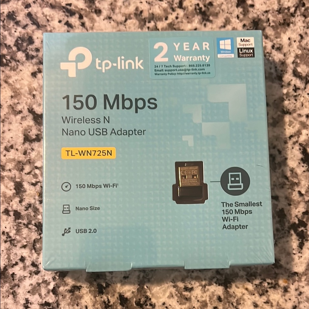 TP-Link Black USB Wi-Fi Adapter 150 Mbps